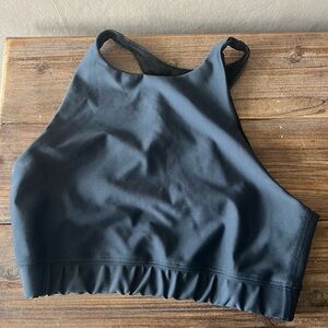 Peloton Dusty Blue High Neck Sports Bra Size Medium